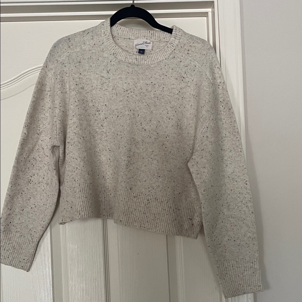 Universal Thread Cream Speckled Sweater